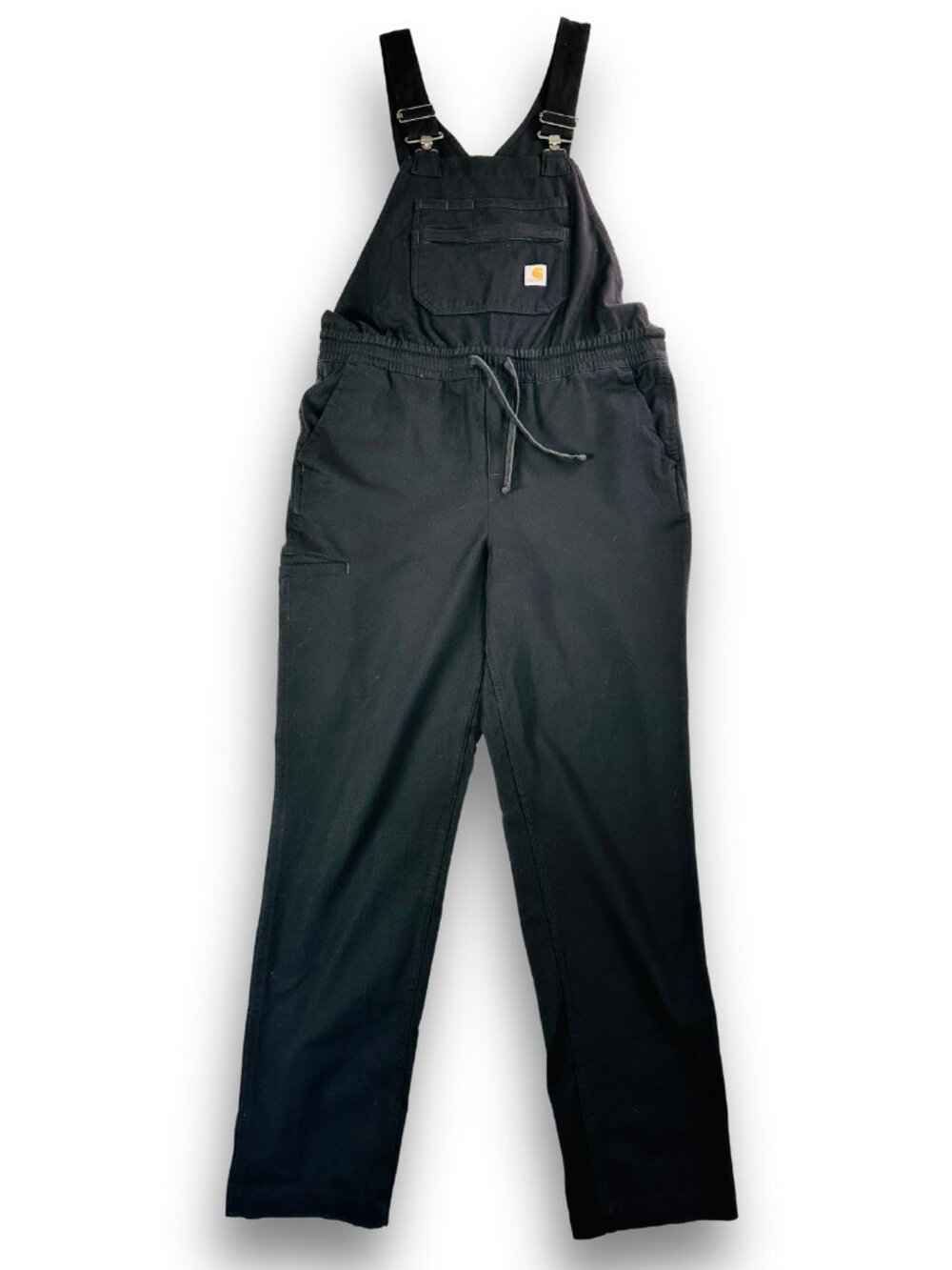 Carhartt Relaxed Fit Bib Overalls Black Workwear Size S